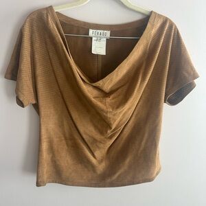 RARE Vintage Féraud Leather Top